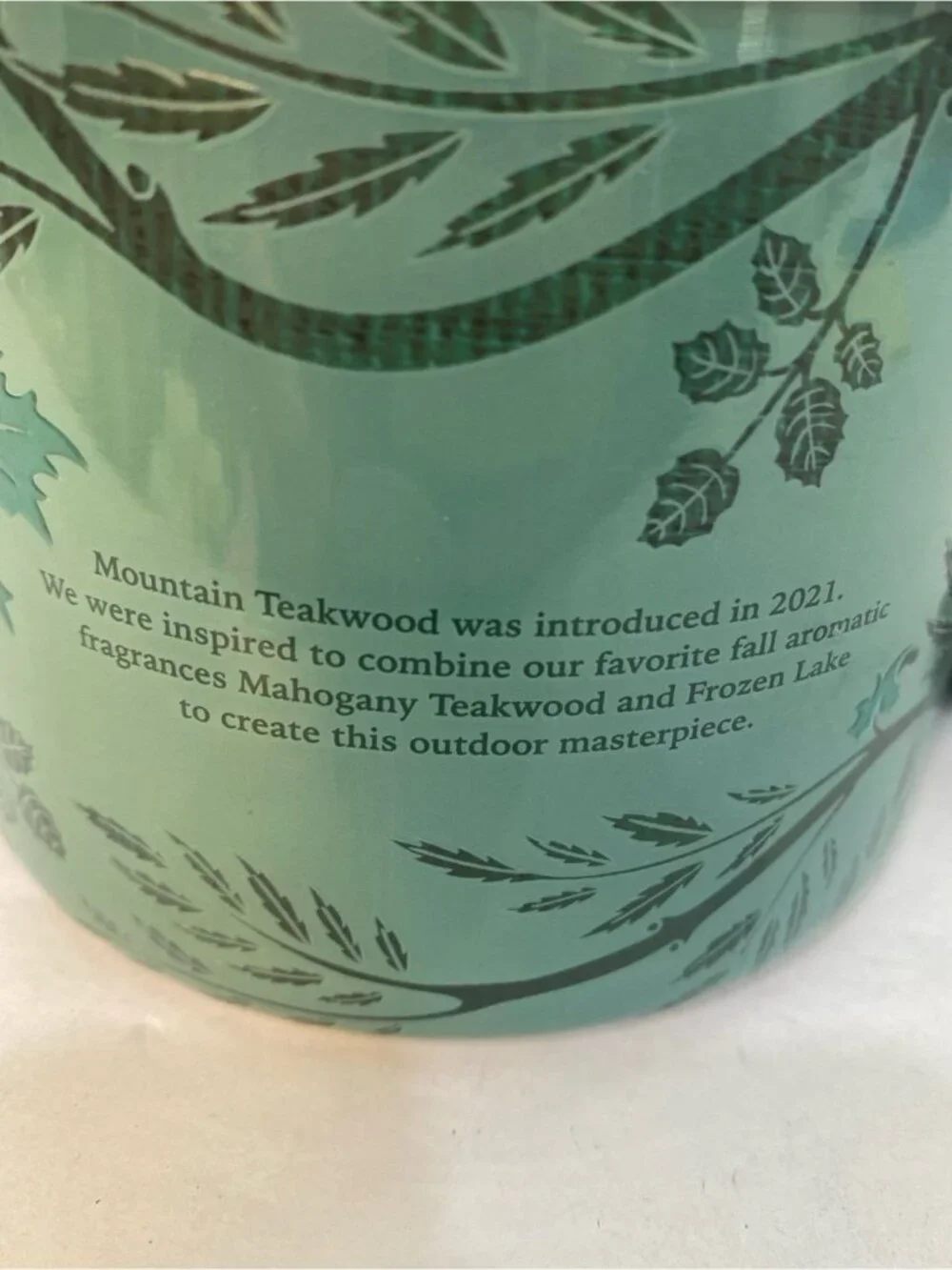 “Mountain Teakwood” Bath & Body Works New 3 Wick Candle